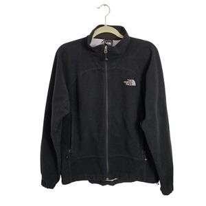 The North Face‎ Windwall Fleece Jacket Black Medium Full Zip Outdoor Warm Layer